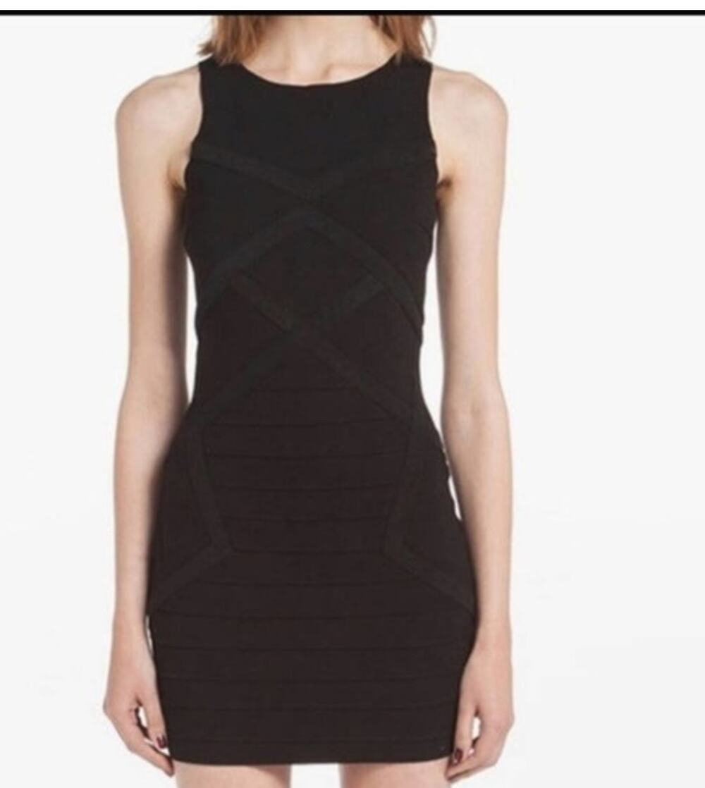 Maje Denier Bodycon Bandage Dress Black S